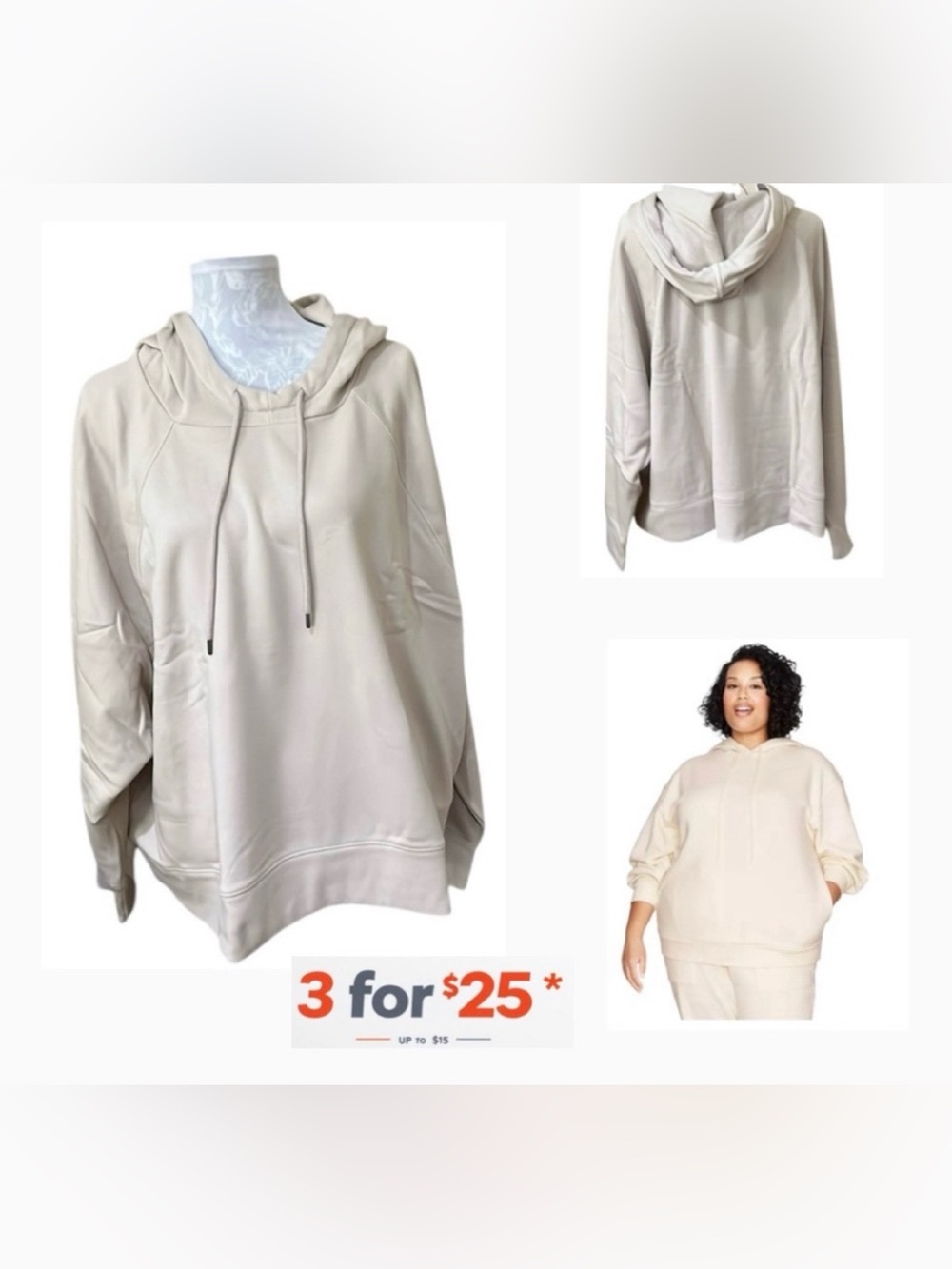 2X Universal Thread Beige Hoodie
